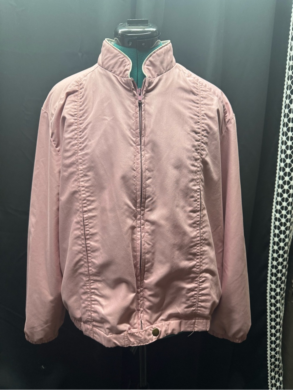 Women's Dusty Rose Zip-Front Utility Jacket